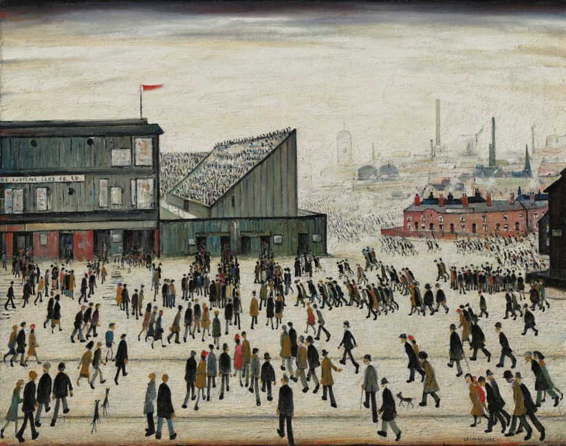 Going to the Match by Laurence Stephen Lowry, sold at Christie's London
