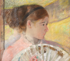 Young Lady in a Loge Gazing to Right by Mary Cassatt, sold at Christie's New York as part of the collection of Ann and Gordon Getty