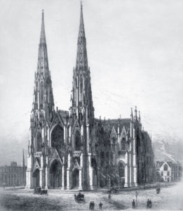 Drawing of St. Patrick's, 1890 (source: Library of Congress)