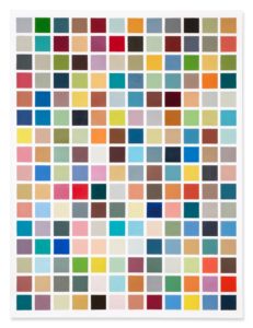 192 Farben by Gerhard Richter, sold at Sotheby's London - boxes of colors