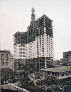 Municipal Building under construction 1912 (courtesy of NYC URBANISM)