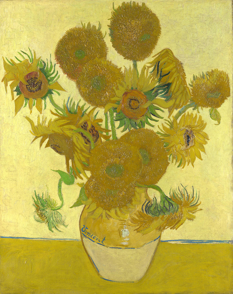 vase of sunflowers by Van Gogh