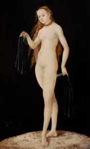 The allegedly forged Venus attributed to Lucas Cranach the Elder, currently owned by the Prince of Lichtenstein