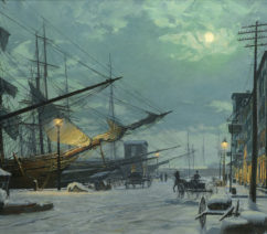 John Stobart - South Street, New York, 1895