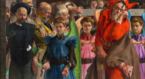 Rzeczywistość (or Reality in English) by the Polish symbolist Jacek Malczewski, which features closeups of several people, some in costumes
