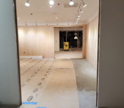 construction photos of the gallery