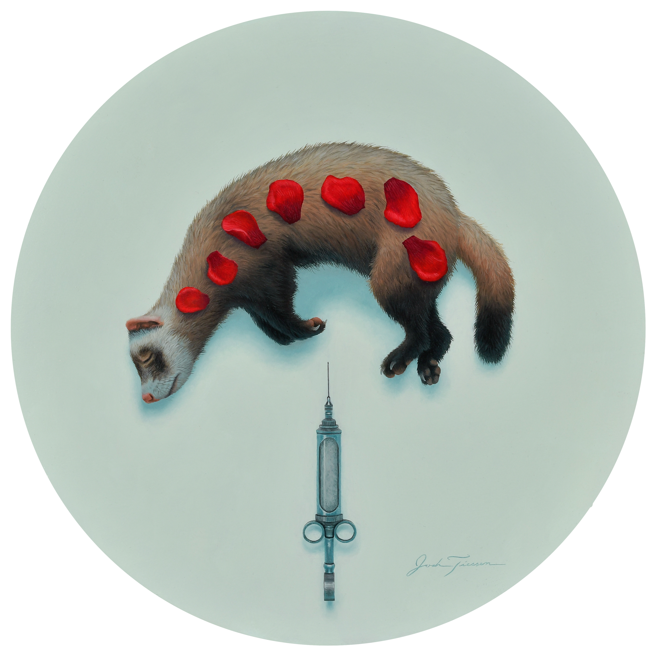 The Ferret Trials <br/> Oil on Birch <br/>12 x 12 inches <br/>Framed: 16 x 16 inches <br/>
$4,000
