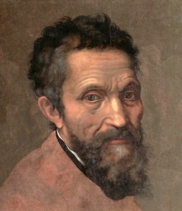 A portrait of the Renaissance master Michelangelo Buonarroti