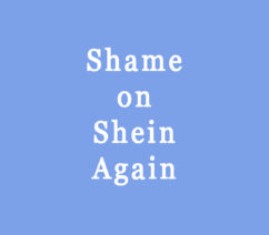 Shame on Shein Again