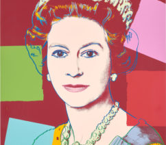 A portrait of Queen Elizabeth II by Andy Warhol