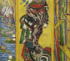 Vincent van Gogh's copy of a Japanese print showing a geisha
