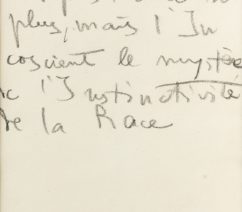 A page from a notebook with a few lines written on it
