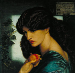 Proserpine by Dante Gabriel Rossetti (detail)