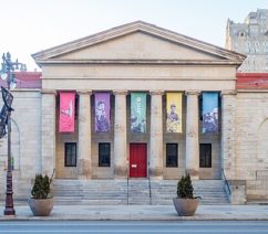 The neoclassical façade of Philadelphia's University of the Arts