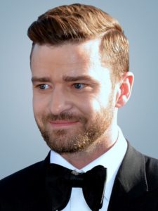 A photo of Justin Timberlake in a tuxedo