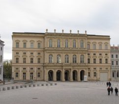 The neoclassical façade of the Museum Barberini in Potsdam