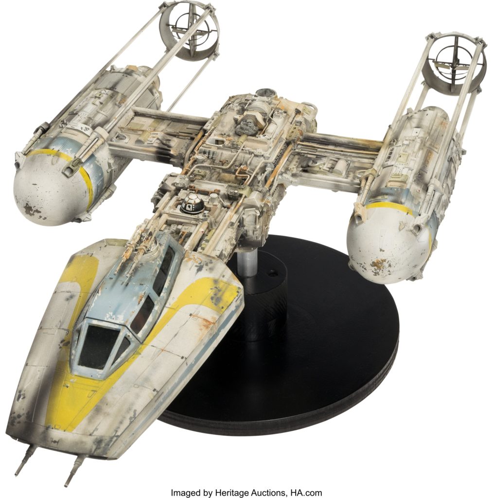 photo of Y-wing Starfighter model from Star Wars