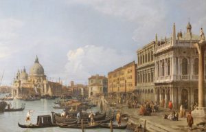 An 18th century Canaletto cityscape of Venice