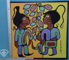 A painting in the style of Norval Morrisseau