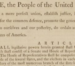 paragraph of the U.S. constitution from 1769
