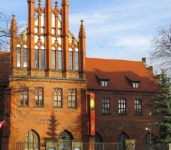 A red brick building in Poland