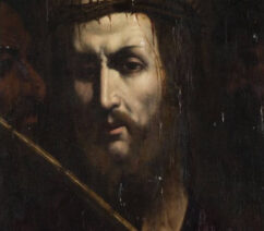 A 17th century portrait of Jesus wearing the crown of thorns.