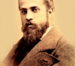 A photographic portrait of the architect Antoni Gaudí