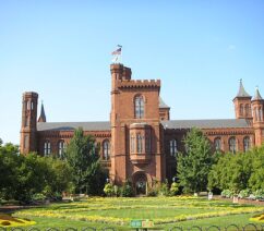 A red stone building