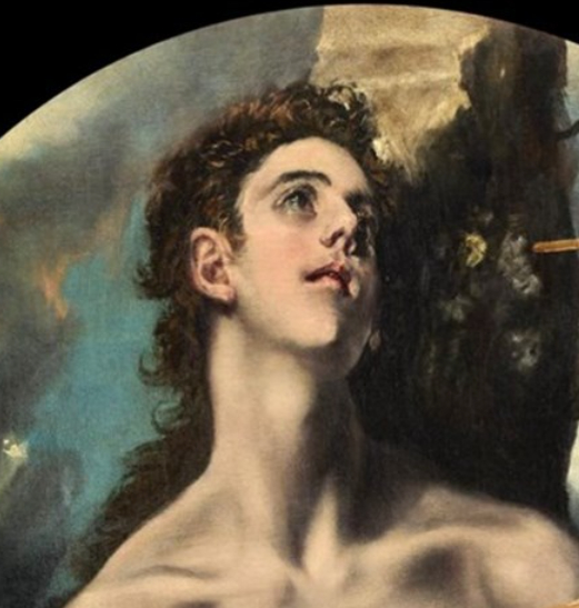 Saint Sebastian by El Greco (detail)