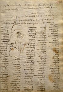A page from a 15th-century notebook by Leonardo.