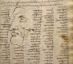 A page from a 15th-century notebook by Leonardo.