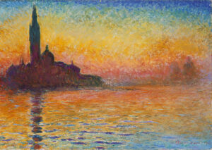 A painting of the island of San Giorgio Maggiore in Venice by Claude Monet