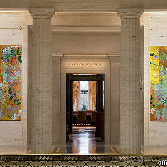 art hanging at the Federal Reserve