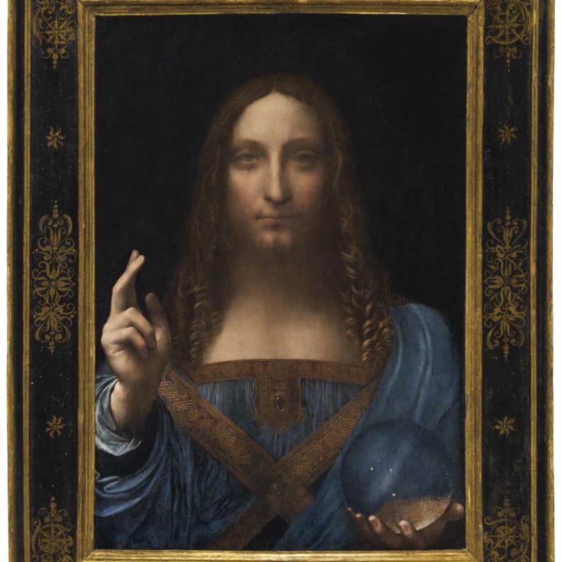 The portrait of Jesus Christ named Salvator Mundi, by Leonardo Da Vinci, bought by Yves Bouvier on behalf of Dmitry Rybolovlev