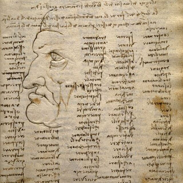 A page from a 15th-century notebook by Leonardo.