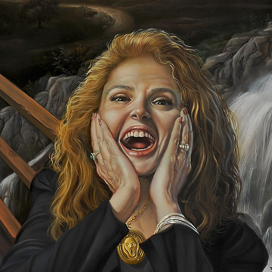 David Bowers - The Scream Me Too - 22.5 x 16.5, oil on wood