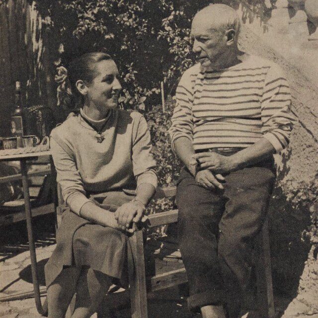 Françoise Gilot and Pablo Picasso, 1952