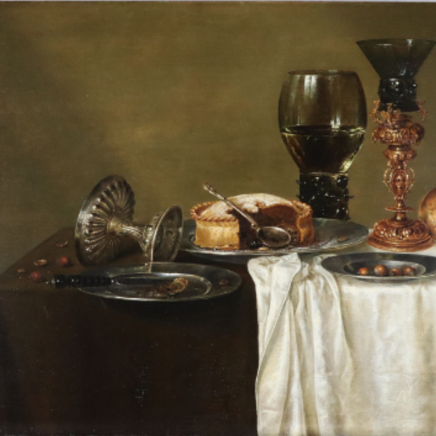 A restored still life by the Dutch master Willem Claesz. Heda discovered at the Woodford Academy, operated by the National Trust of Australia