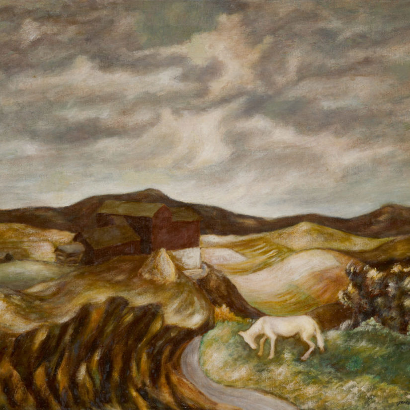 landscape with horse