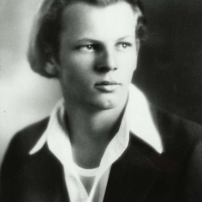 Studio portrait at about age 16 circa 1928