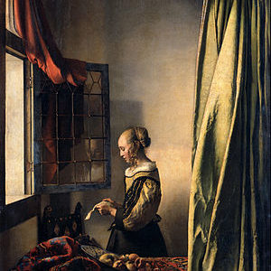 Vermeer's Girl Reading a Letter by an Open Window
