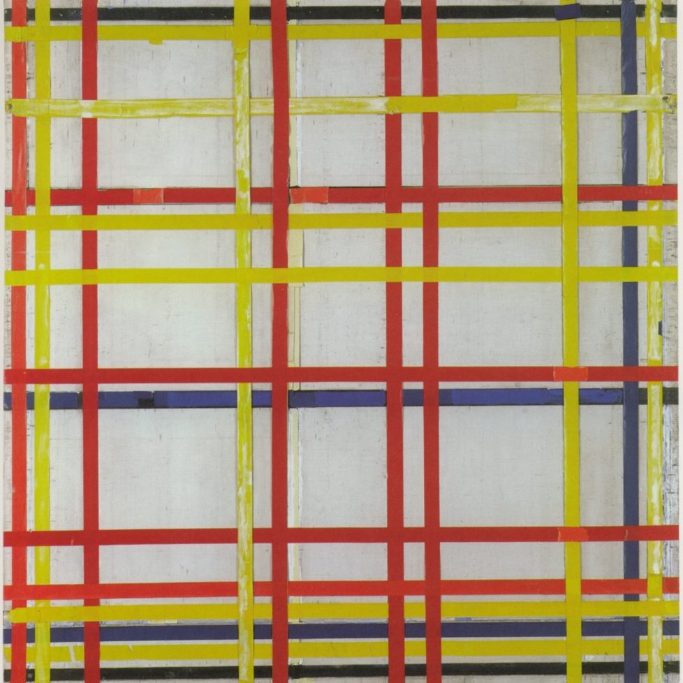 New York City I by Piet Mondrian, displayed at the State Collection of North Rhineland-Westphalia in Düsseldorf since 1980