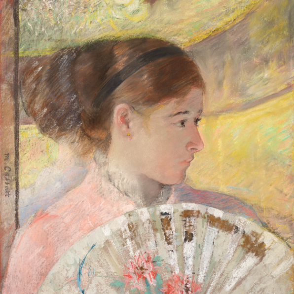 Young Lady in a Loge Gazing to Right by Mary Cassatt, sold at Christie's New York as part of the collection of Ann and Gordon Getty