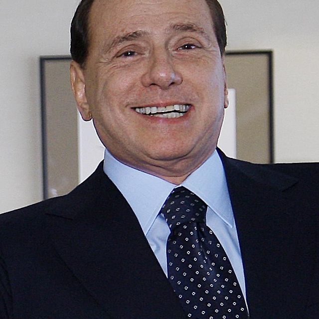 A photograph of former Italian prime minister Silvio Berlusconi