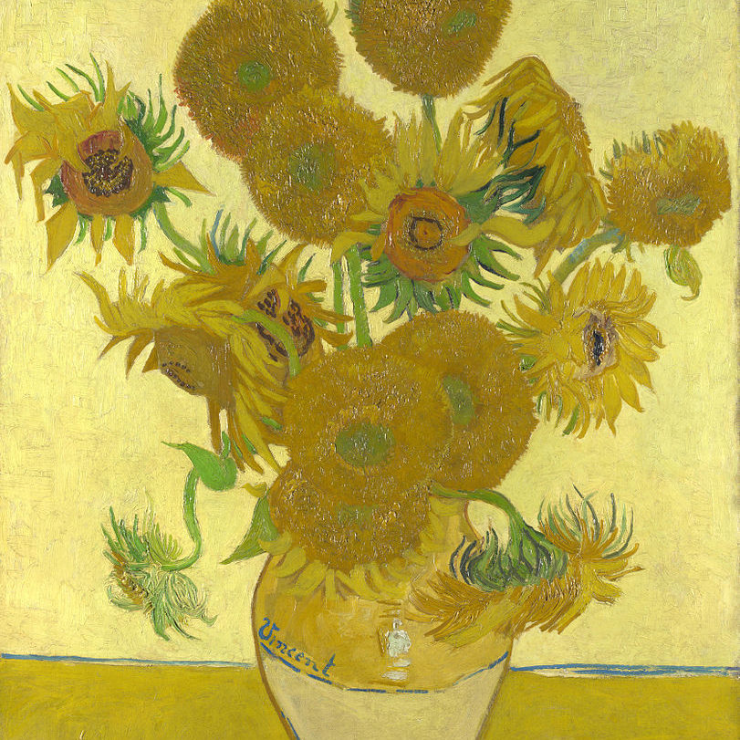 vase of sunflowers by Van Gogh