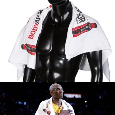 Kobe Bryant Body Armor towel used after final game