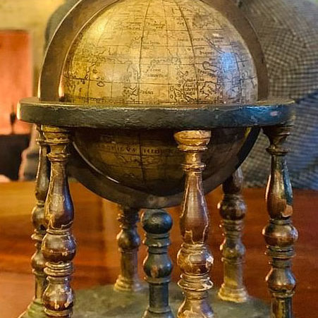 small antique globe