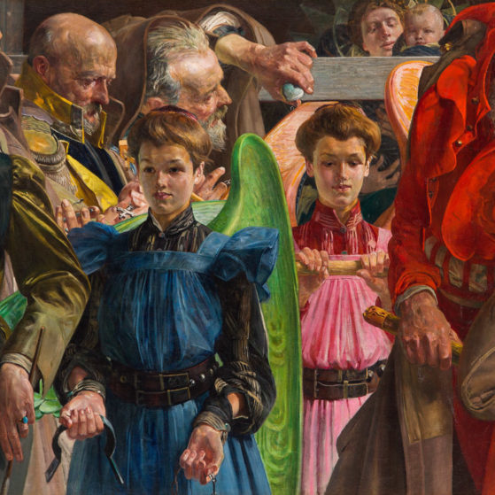 Rzeczywistość (or Reality in English) by the Polish symbolist Jacek Malczewski, set to be auctioned off at DESA Unicum in Warsaw but suspected of having been stolen during the 1940s