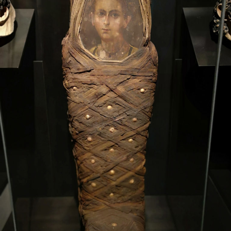 mummy with painted portrait