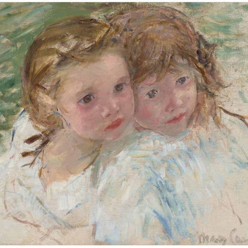 faces of two young girls